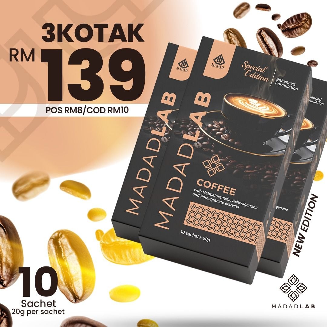 Pakej 3 Kotak MadadLab Coffee