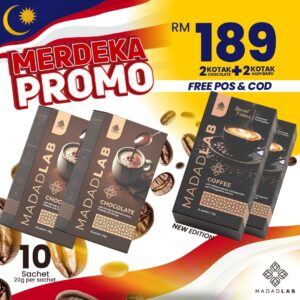 MERDEKA PROMO (2 KOPI BARU + 2 COKLAT)