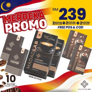 MERDEKA PROMO (2 KOPI BARU + 2 COKLAT + 2 KOPI LAMA)